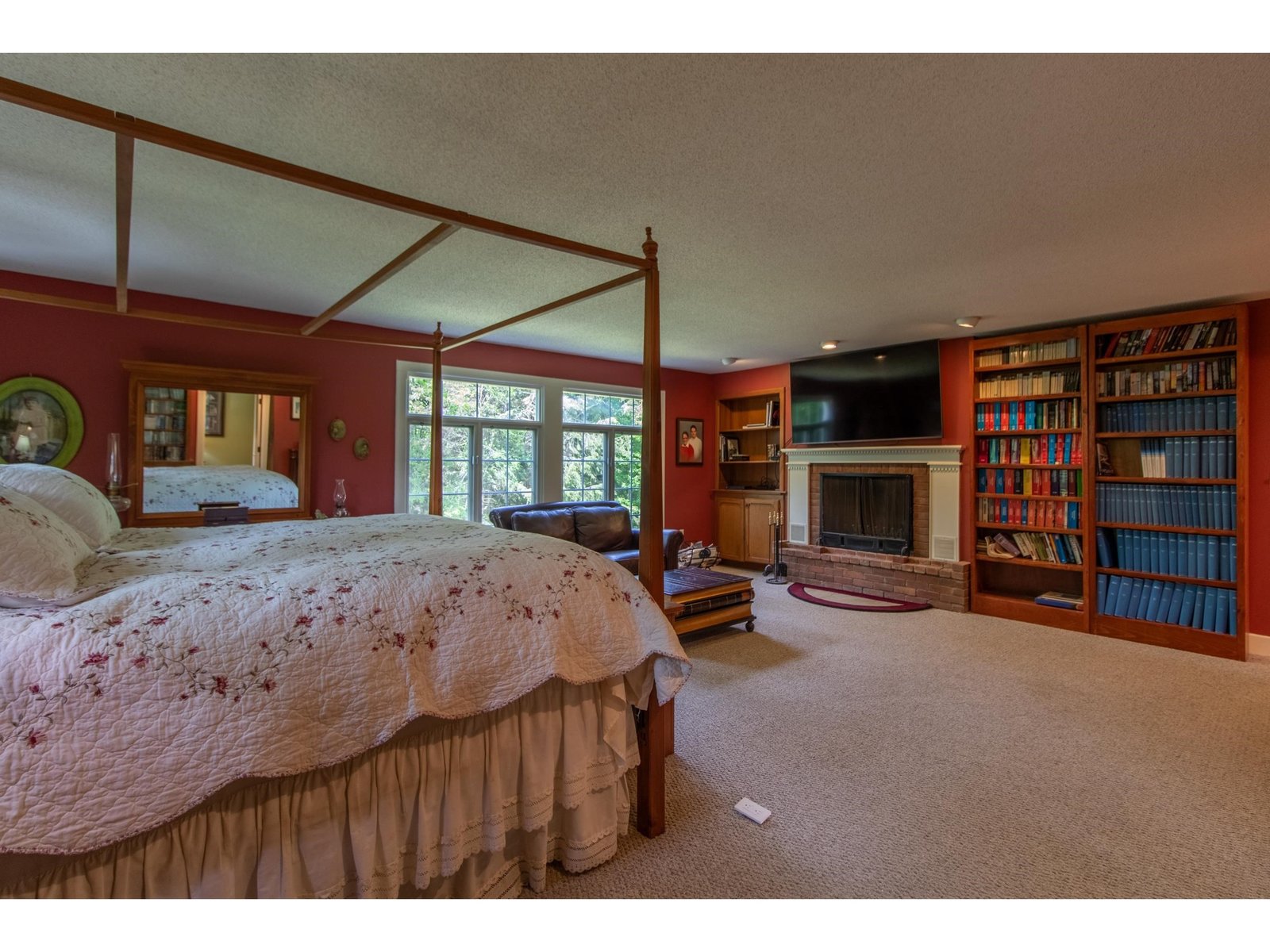 Second Floor Bedroom with fireplace