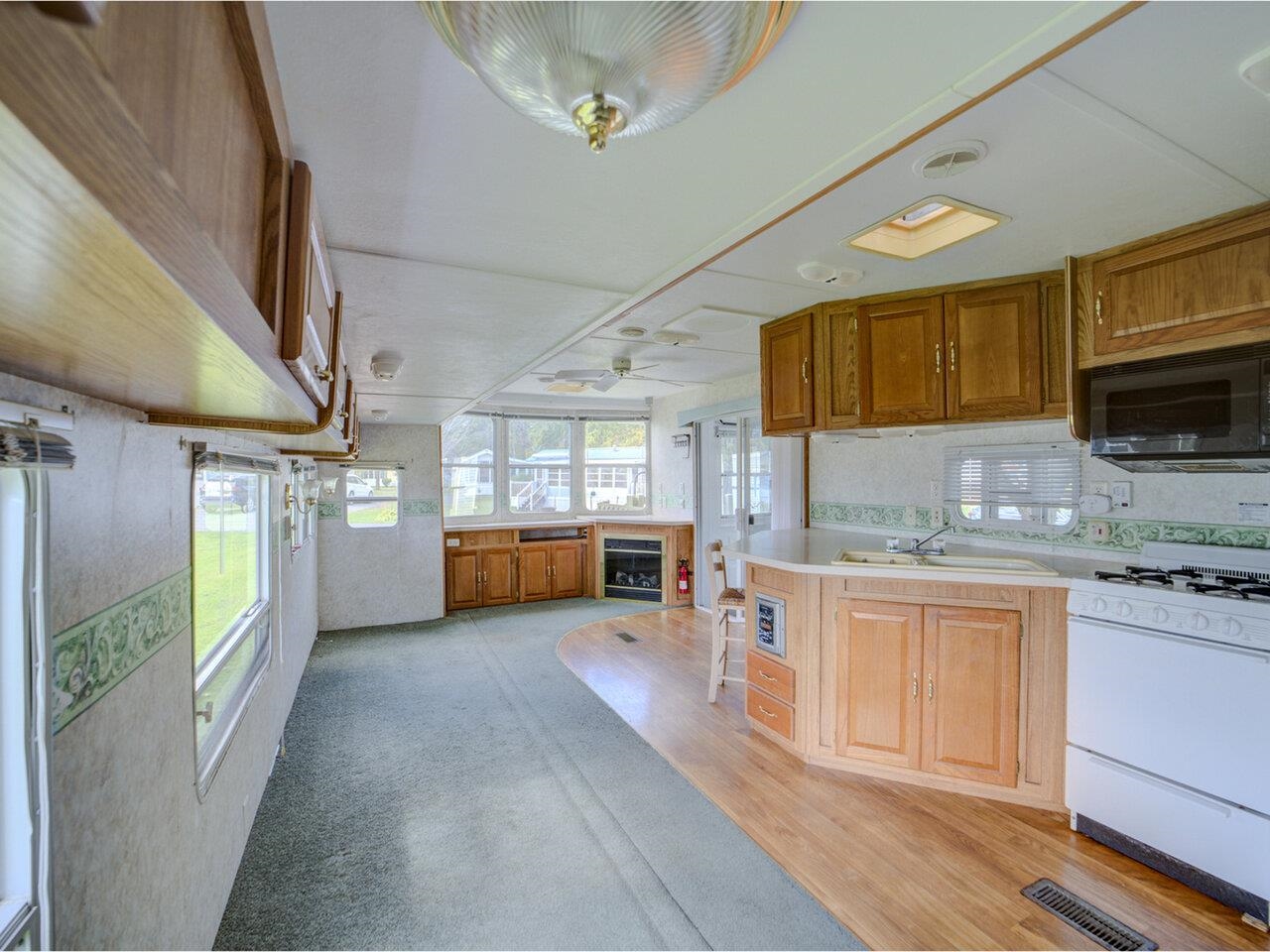 Kitchen looking to living room