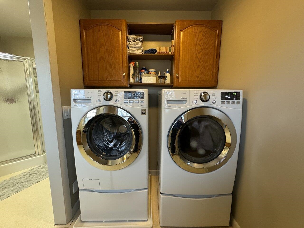 Laundry room off bathroom