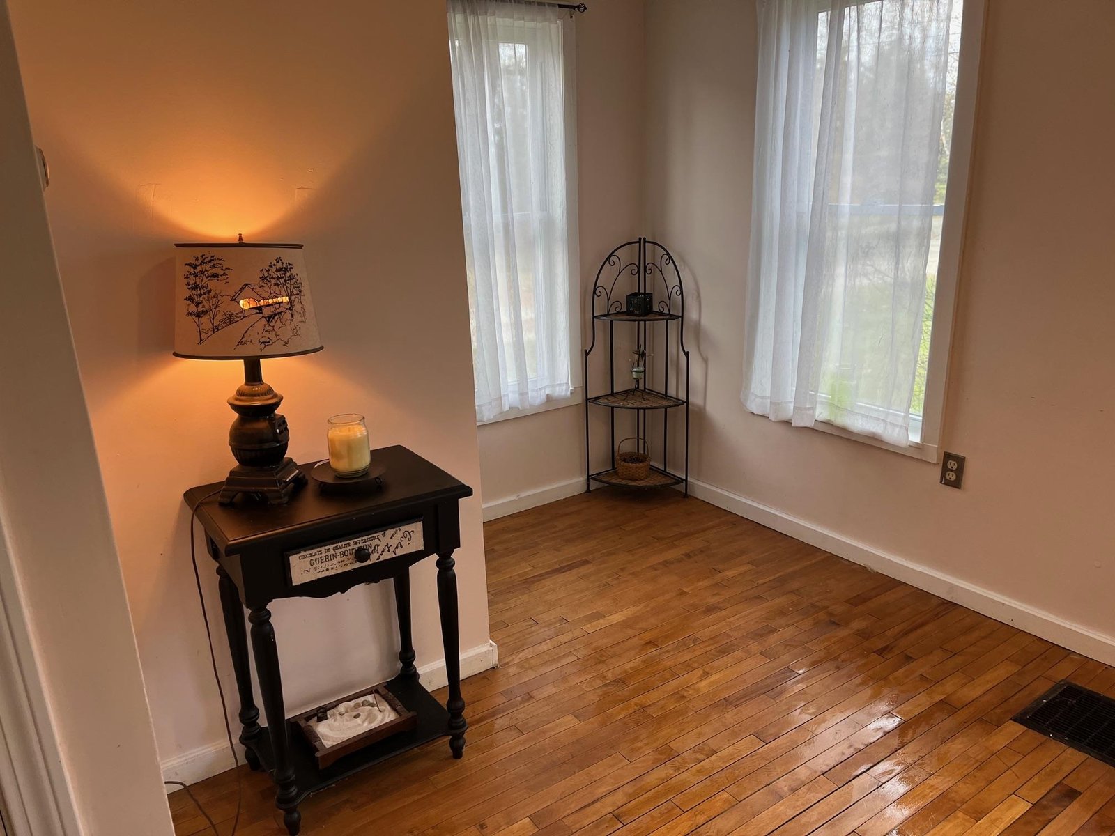 Living room by basement door