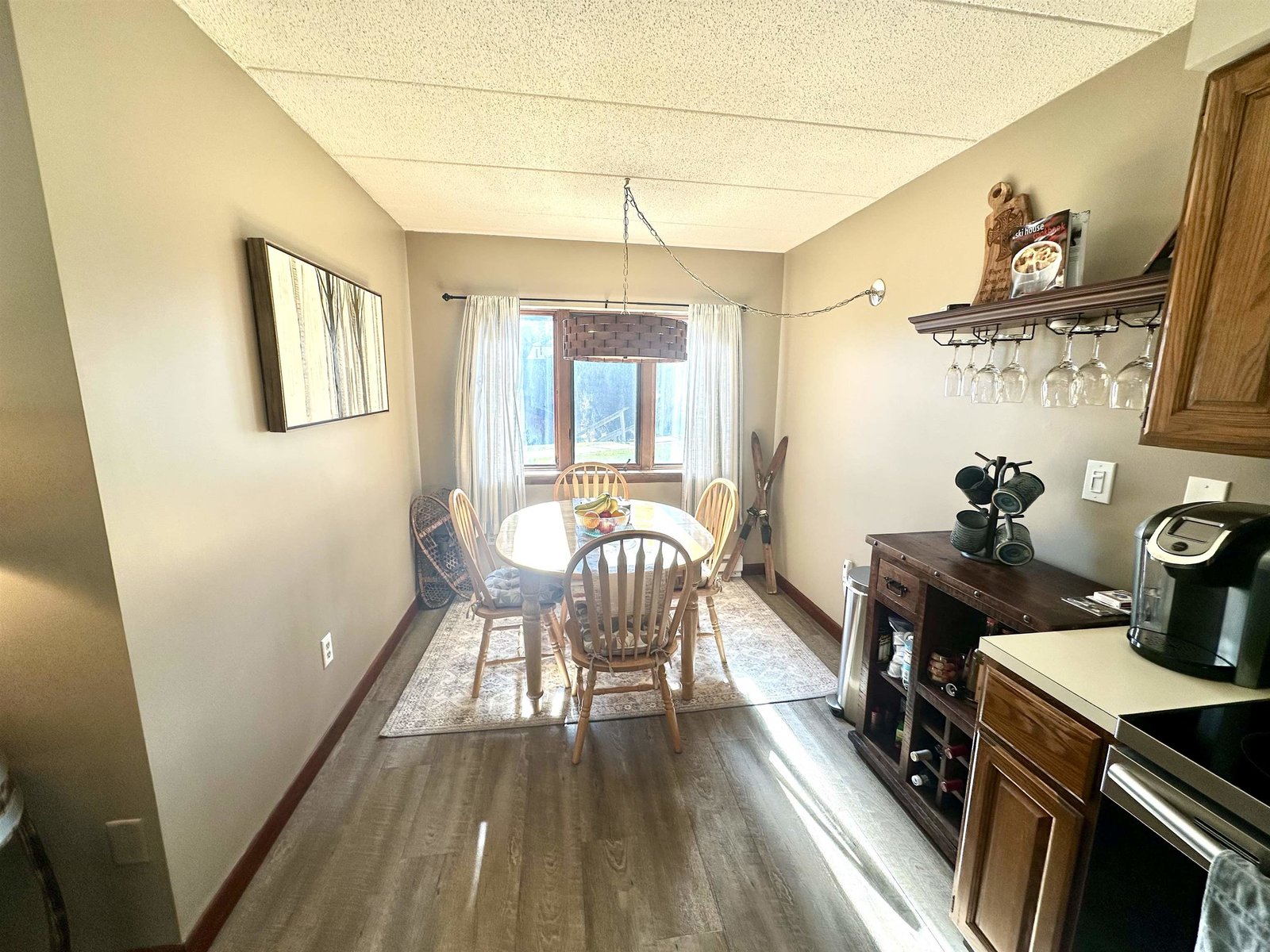 Sun drenched dining room