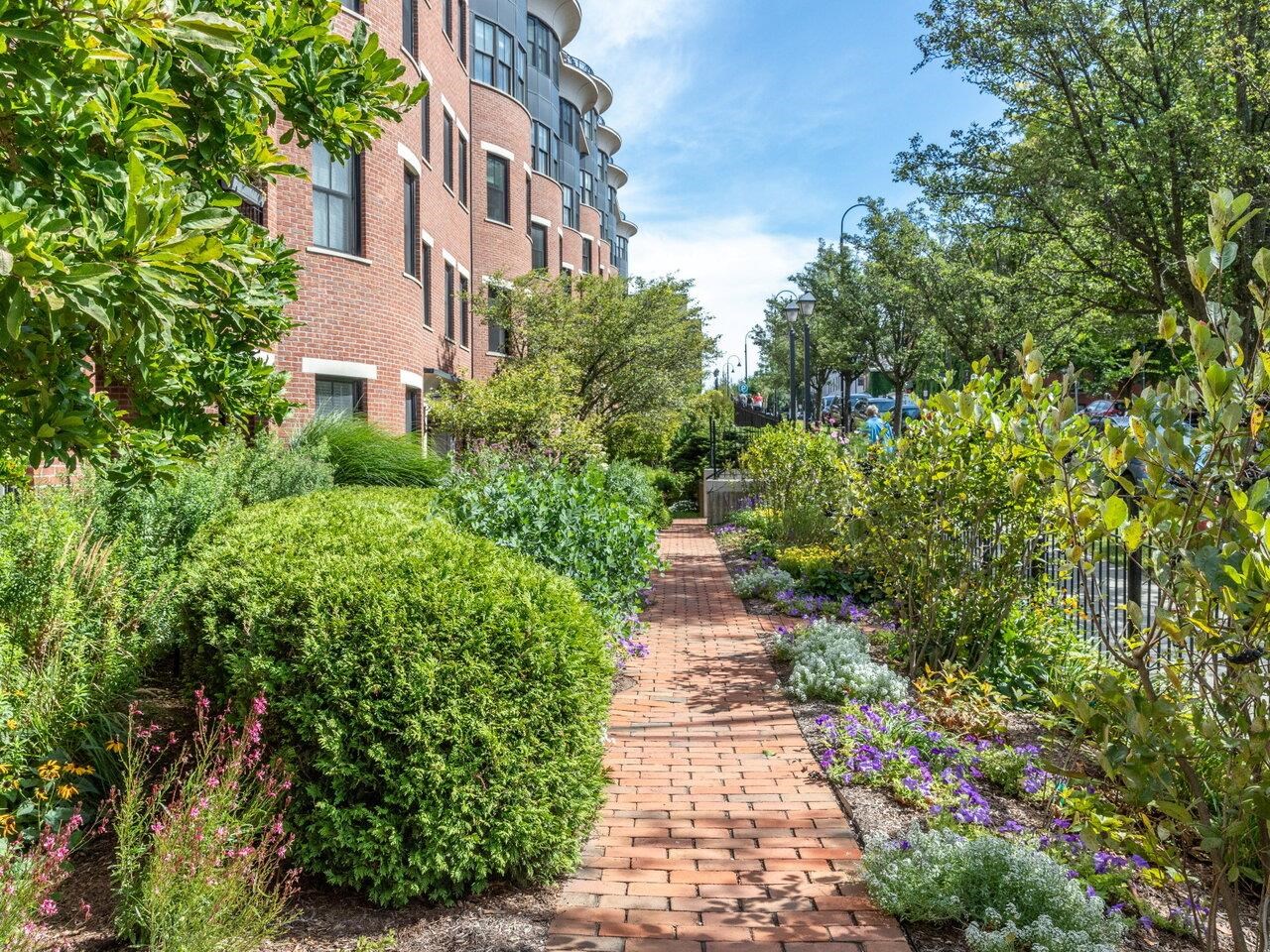 Garden Area Brick Walkway