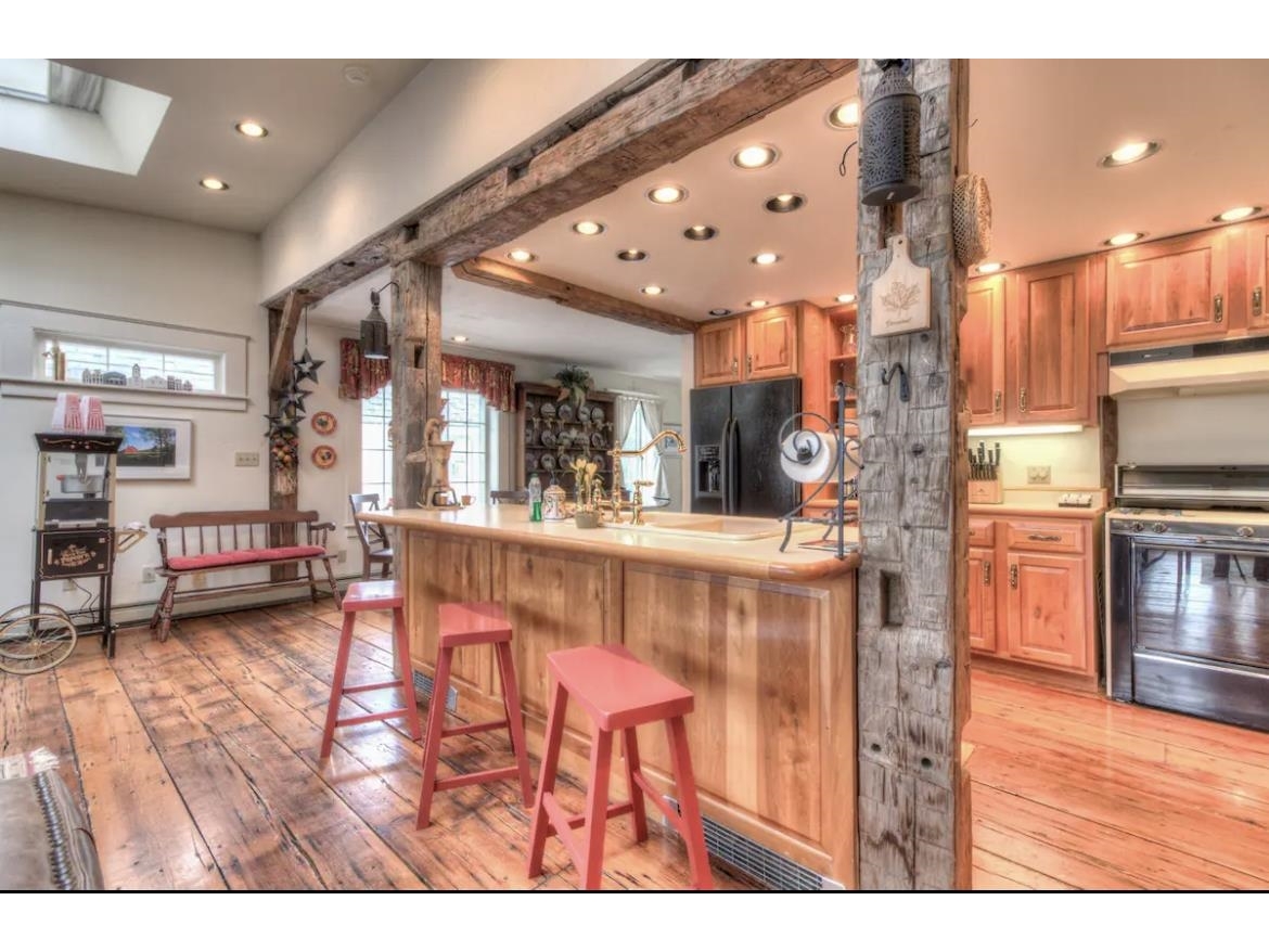 Barn wood throughout the home