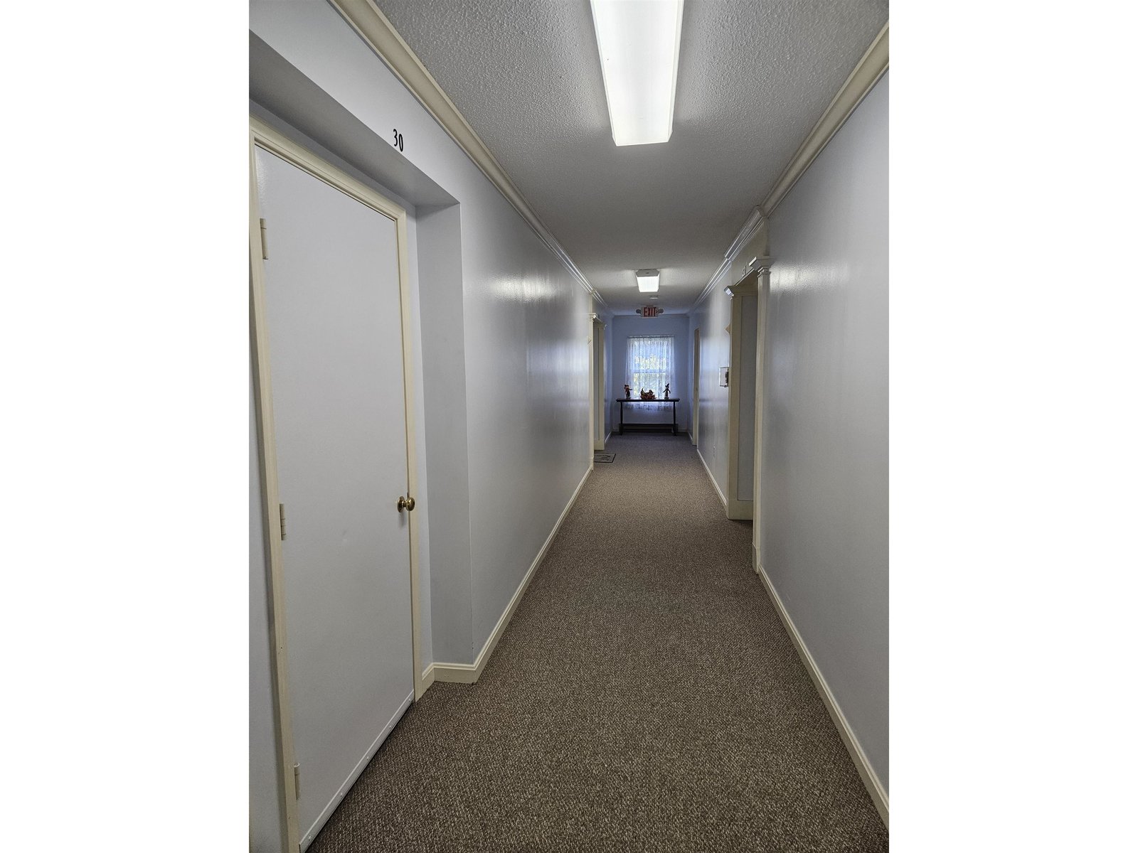 Hallway + indoor storage closet