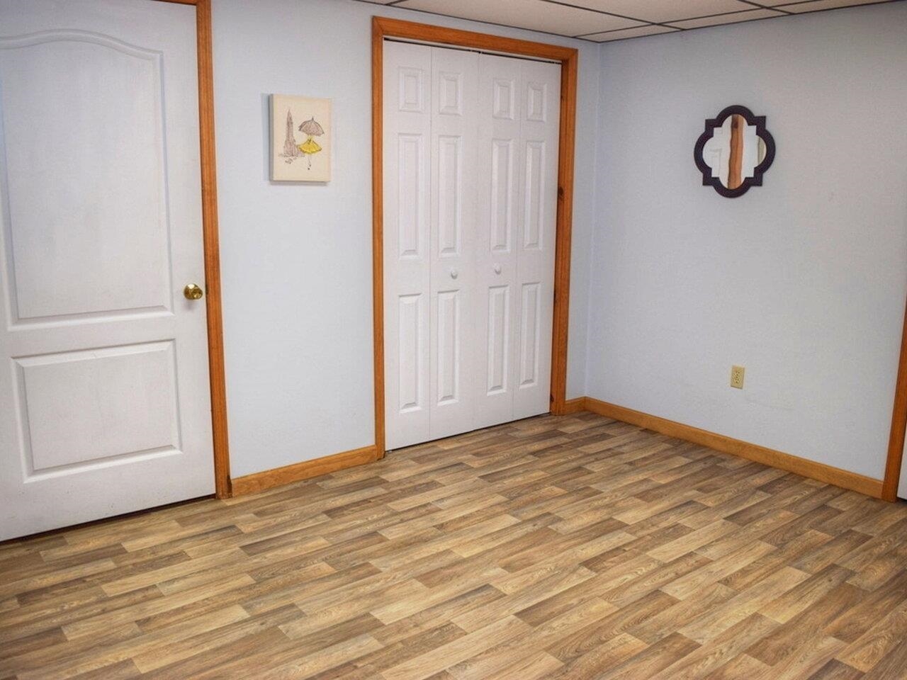 Finished basement space