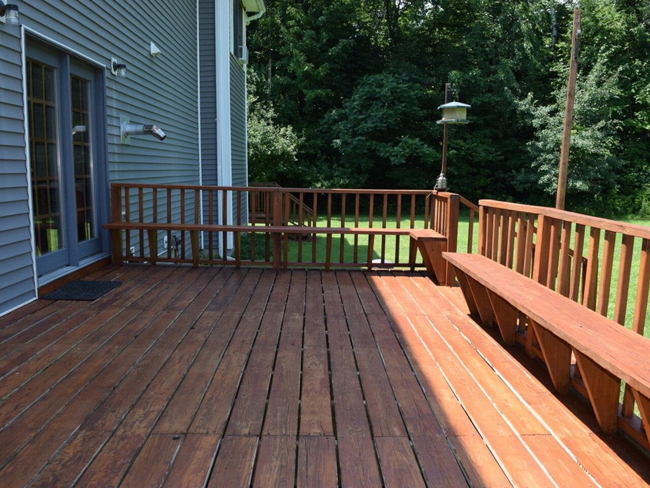 Back deck ready for gatherings