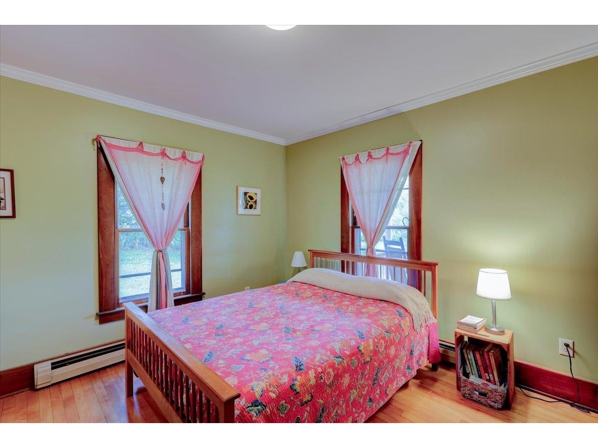 Downstairs bedroom with ensuite bath.