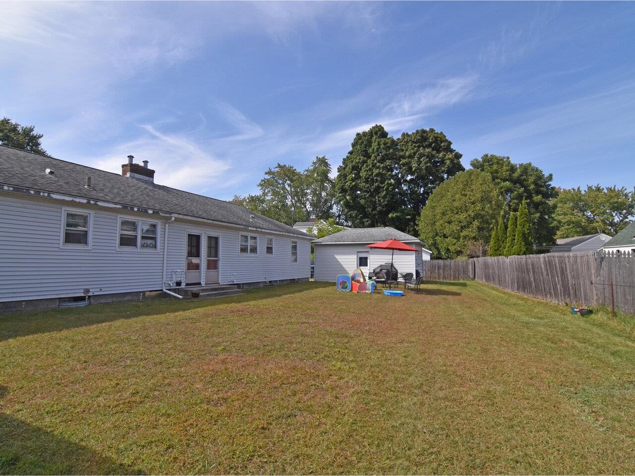 Large level backyard