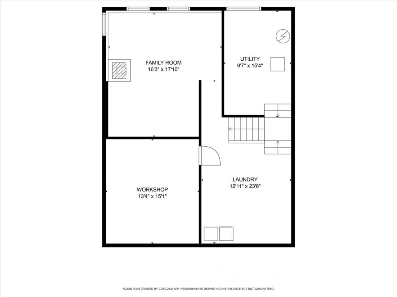 Basement floor plan