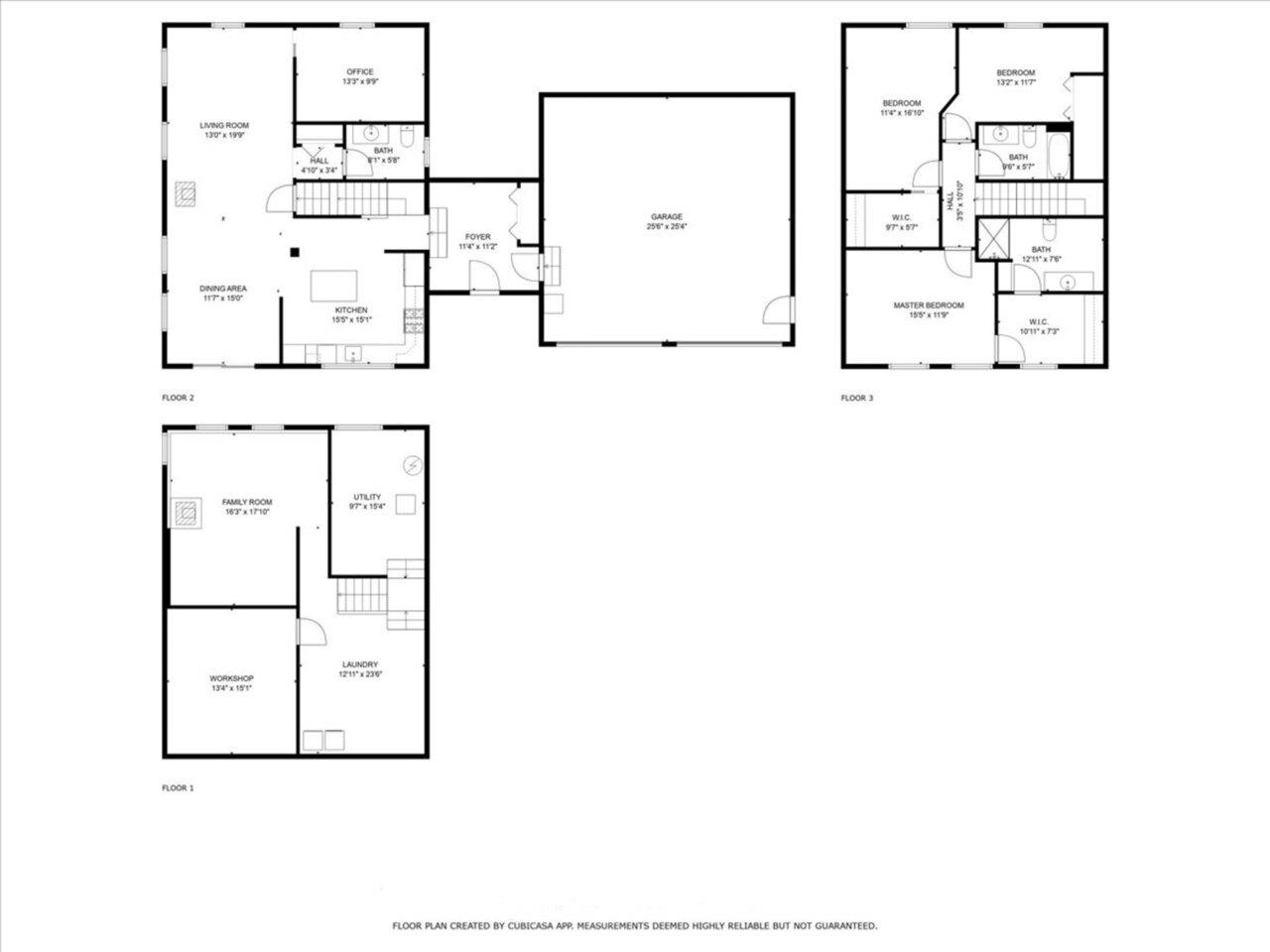 All levels floor plan