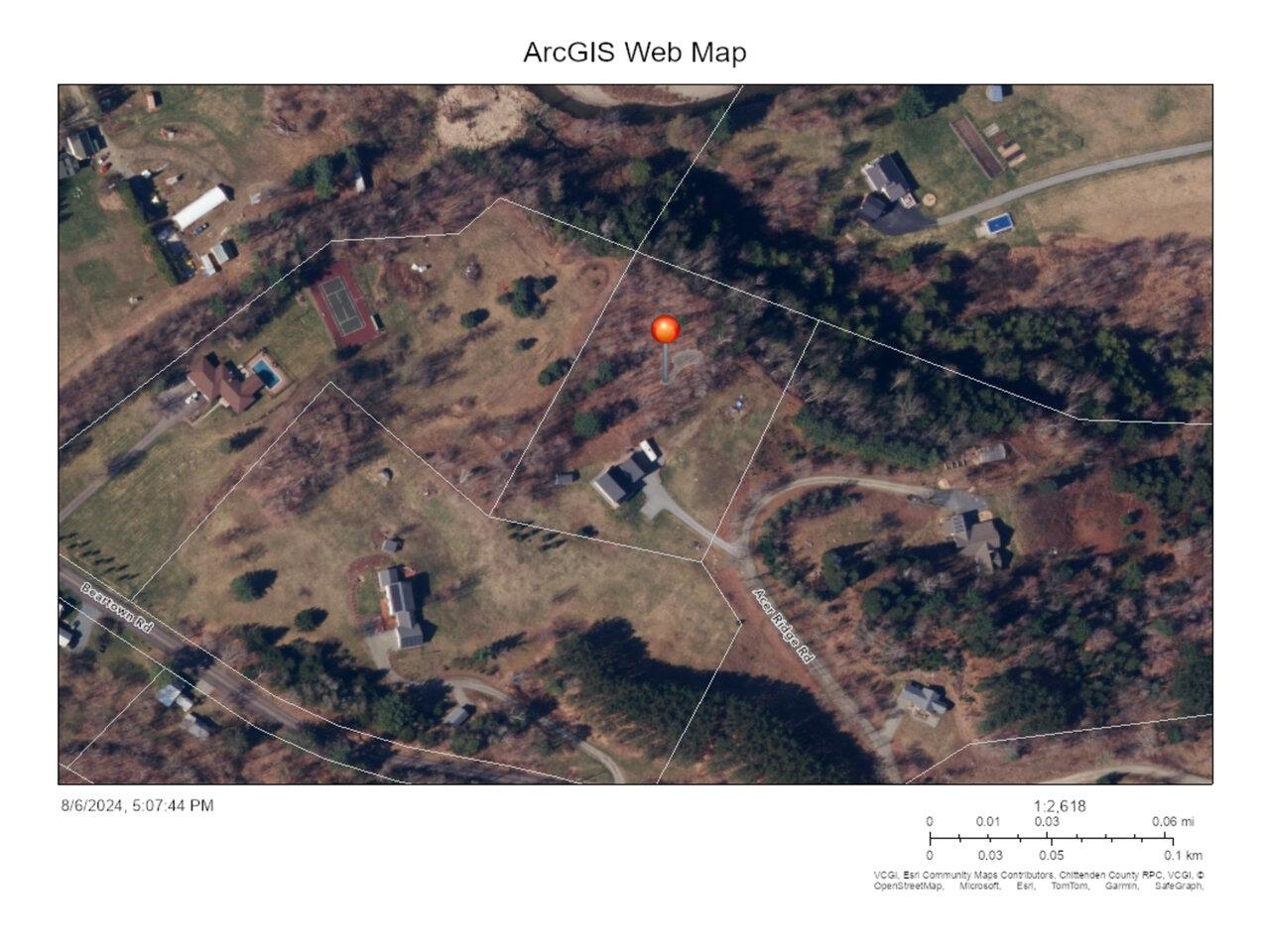 5 Acer Ridge property lines