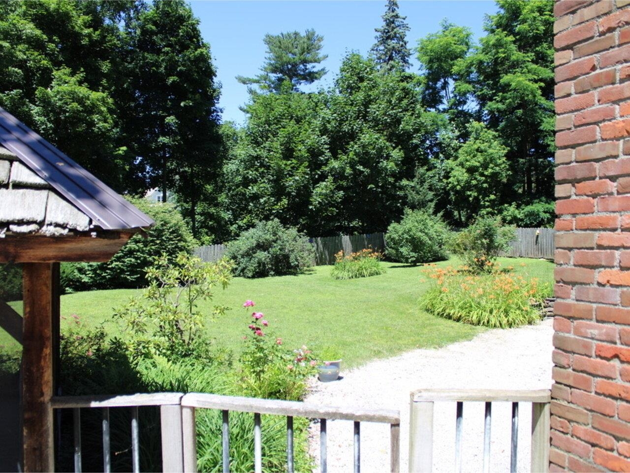 View From Deck to Backyard