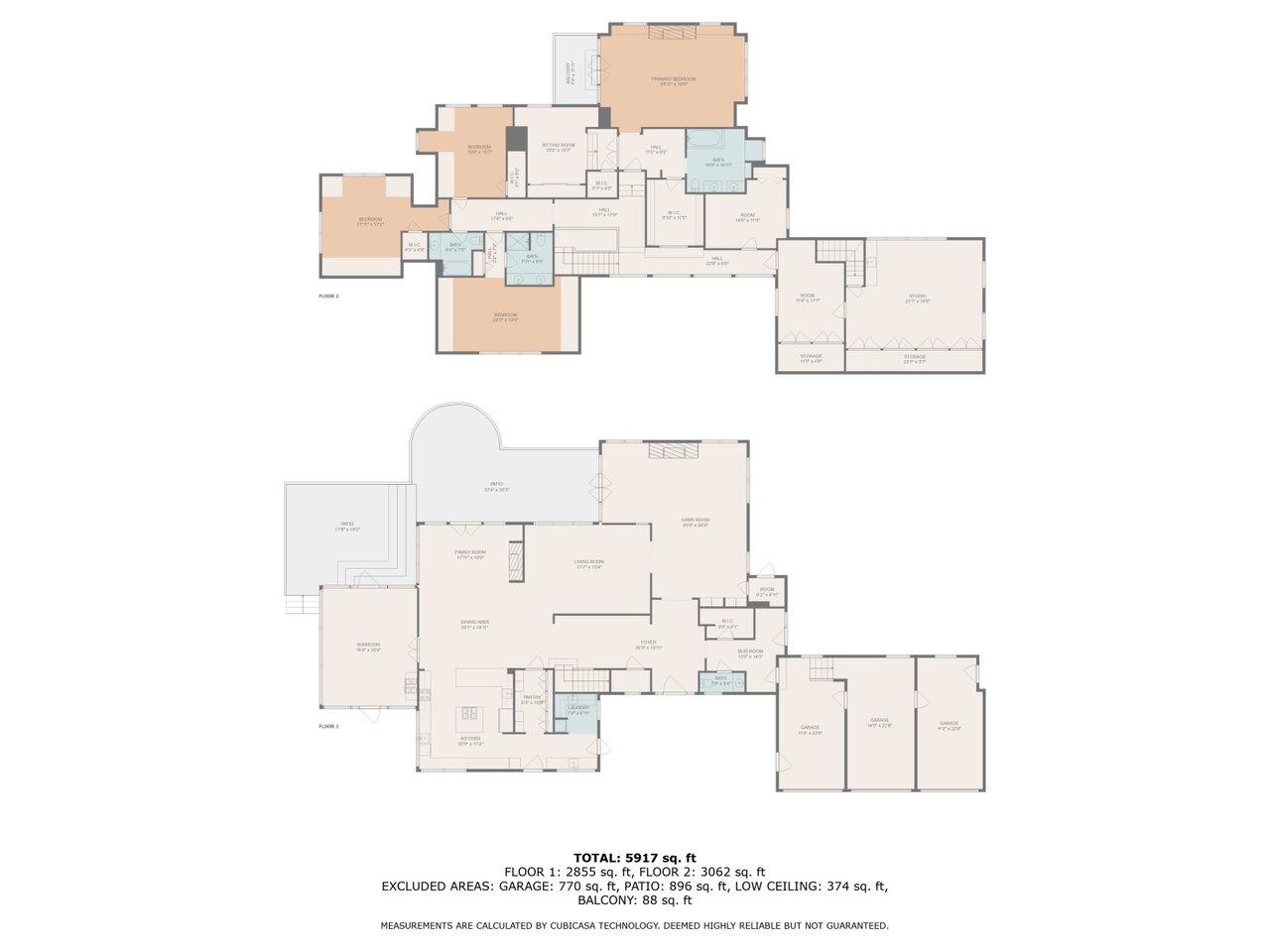 2-level floor plan