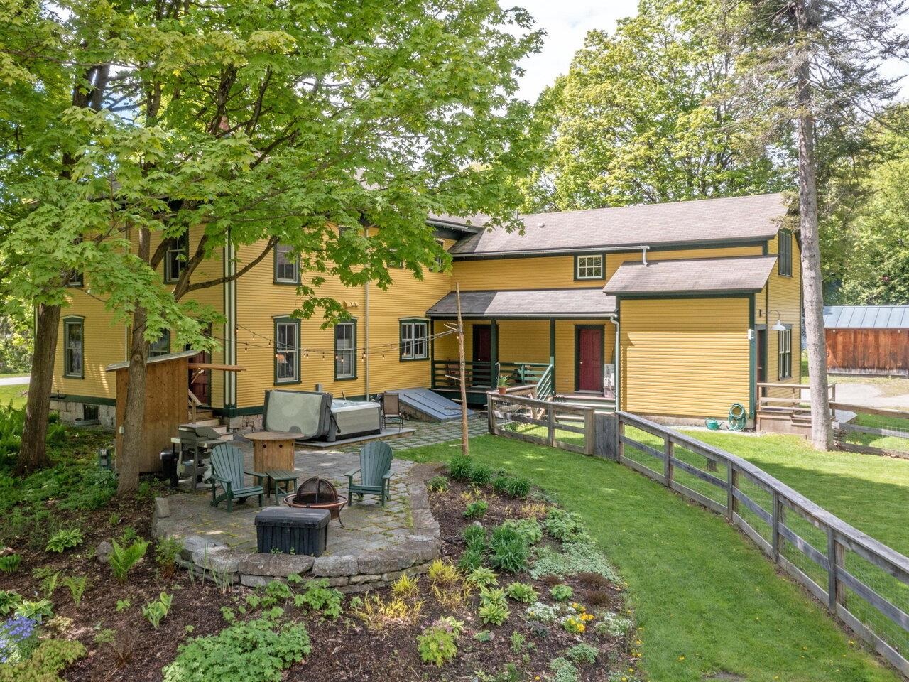 Beautiful back patio and yard