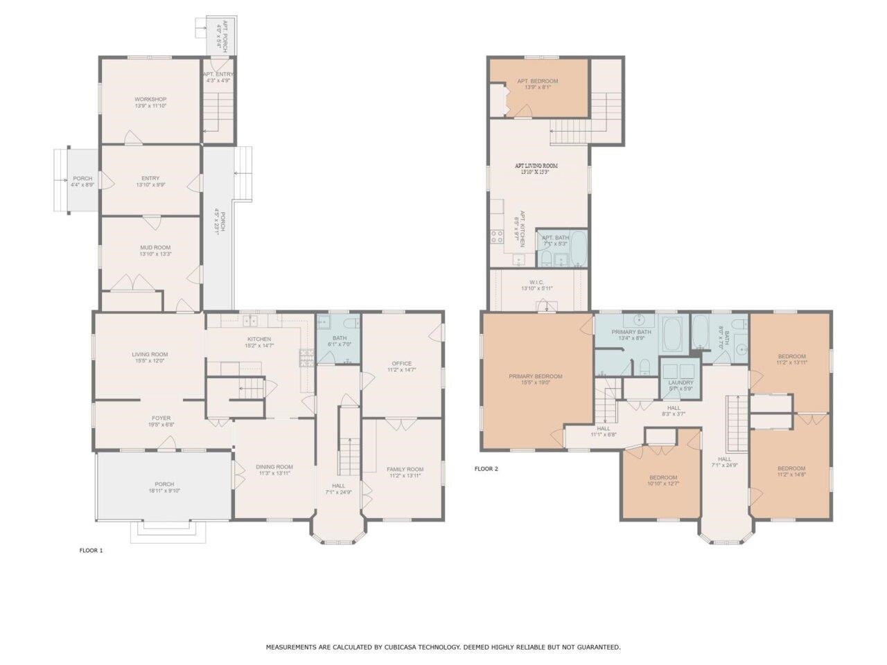 2-level floor plan