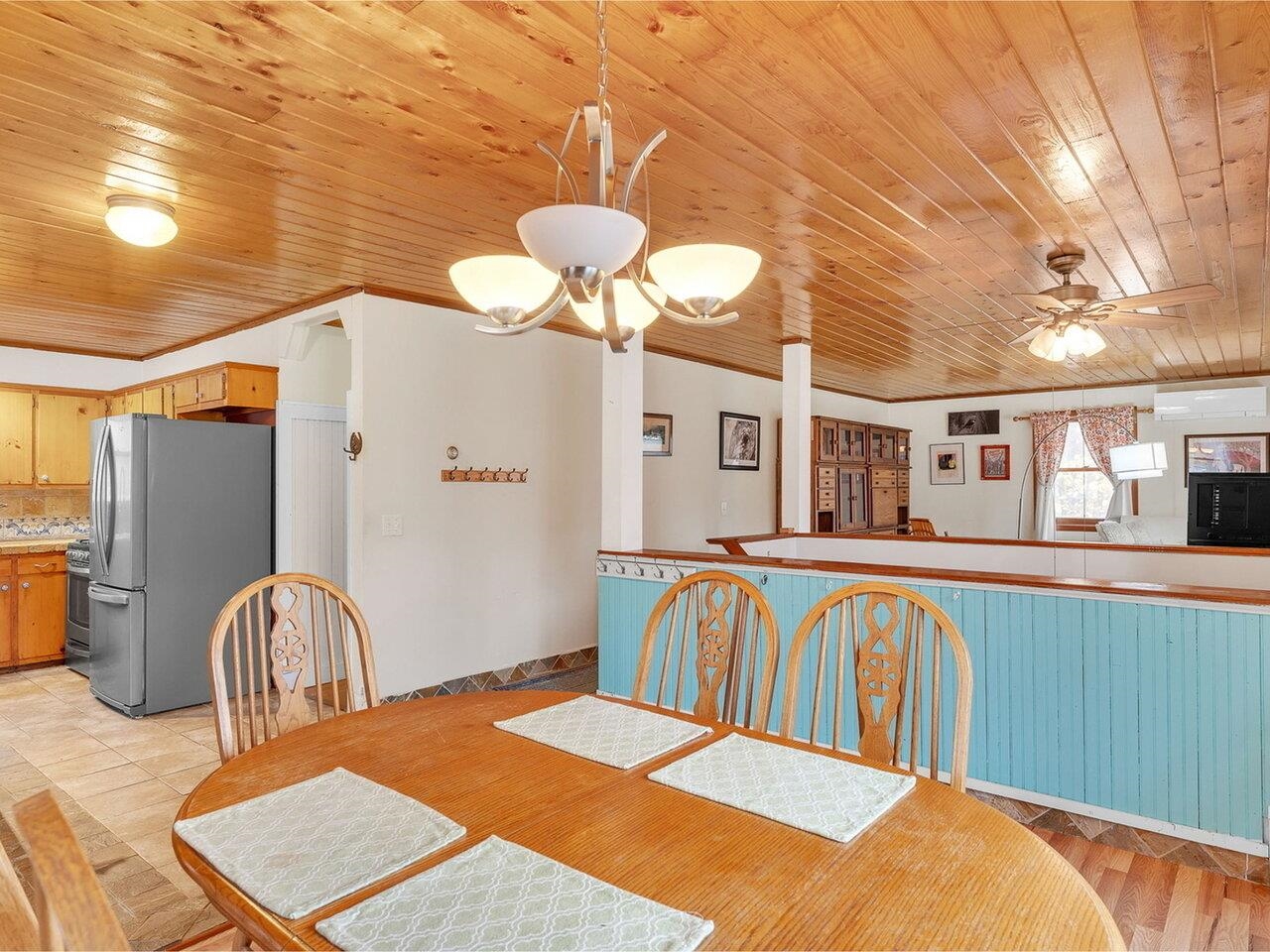 Pine Wood Ceilings Throughout