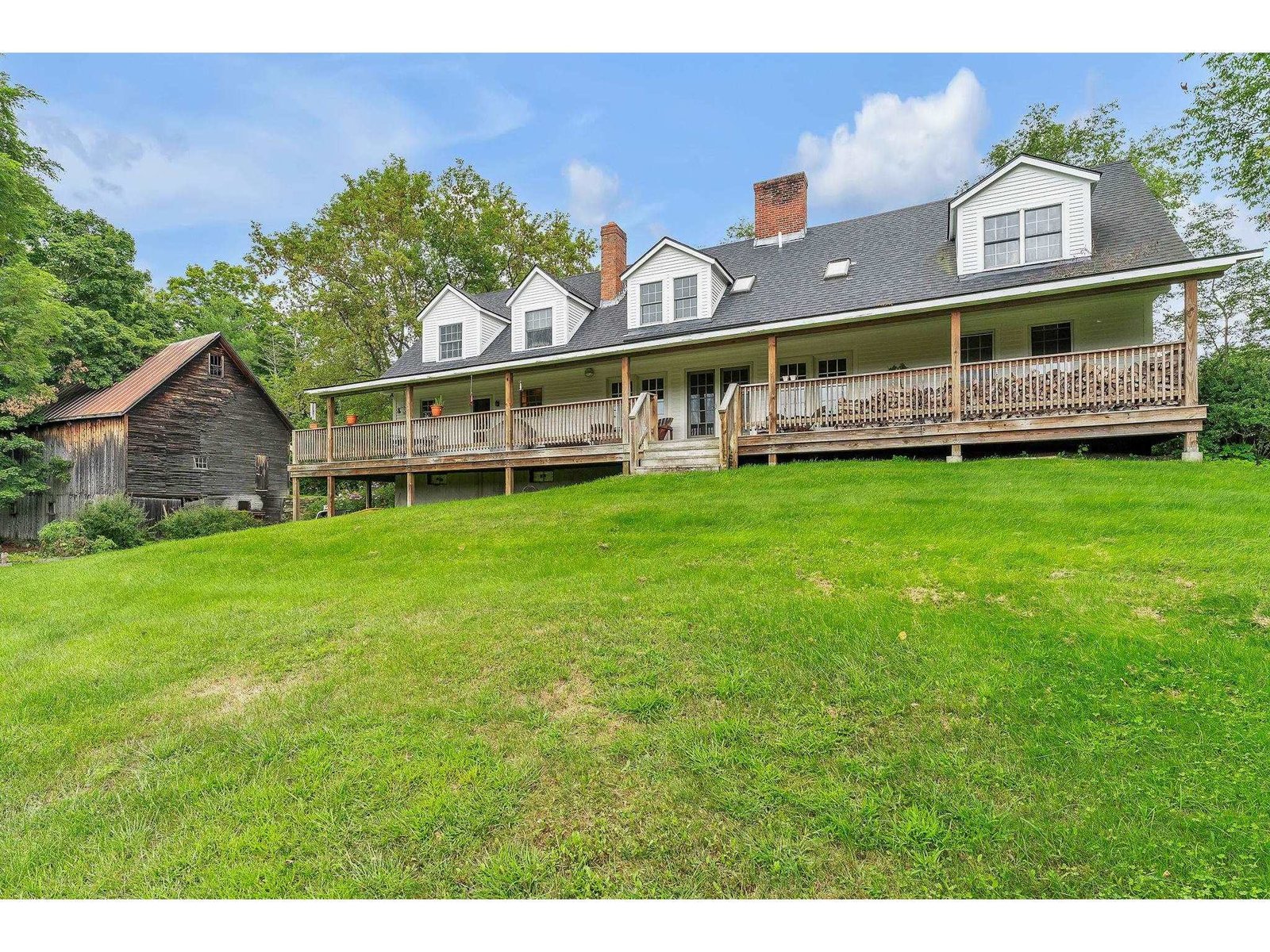 View of the home from the back yard