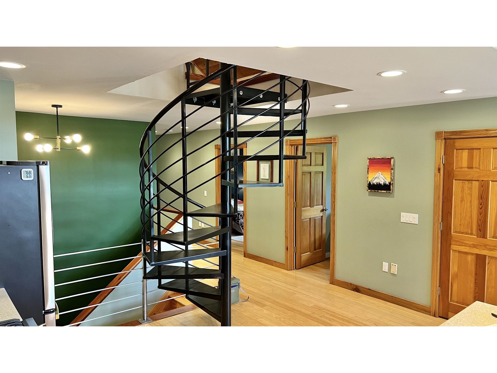 Spiral to loft playroom