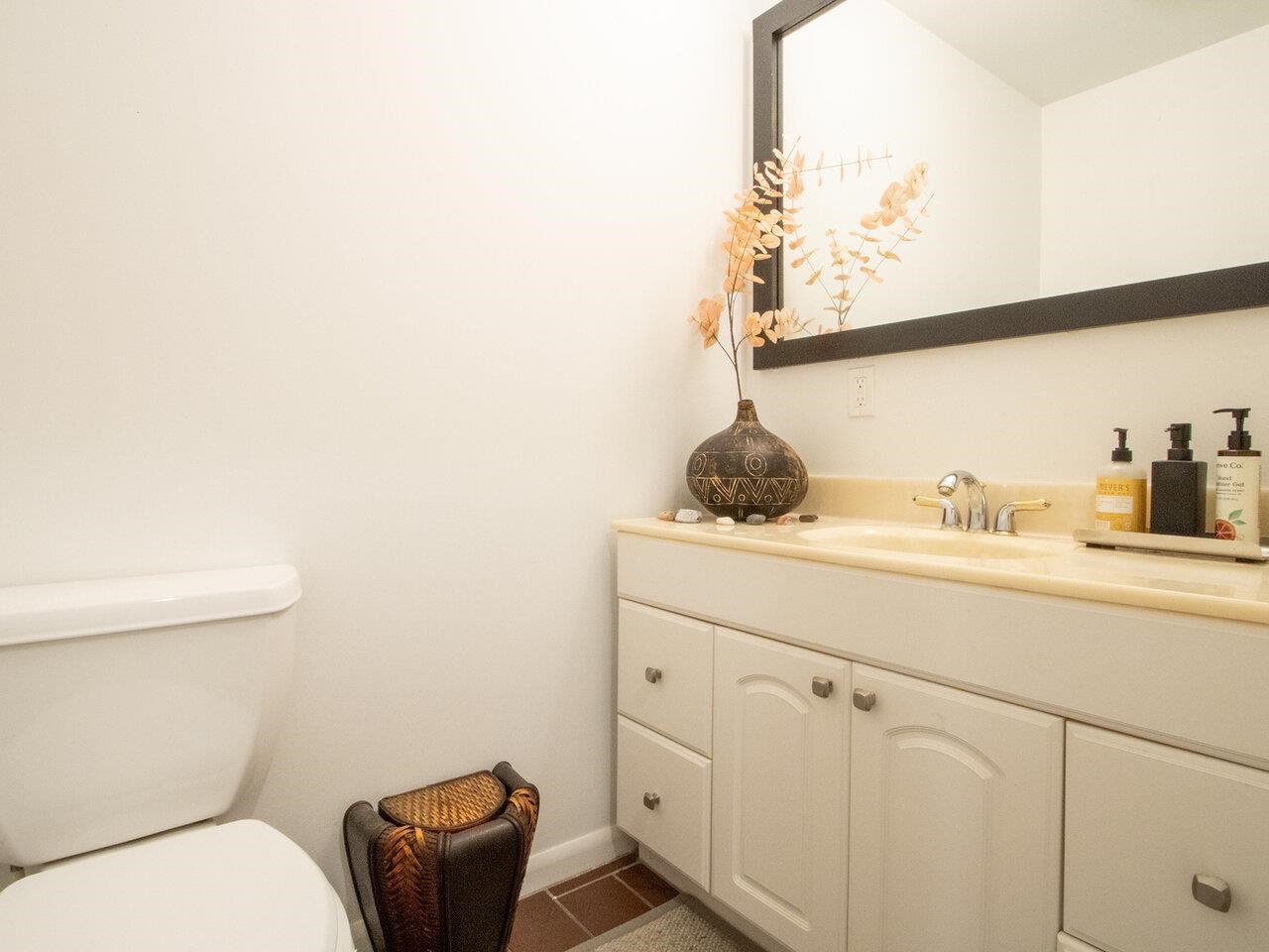 First floor powder room