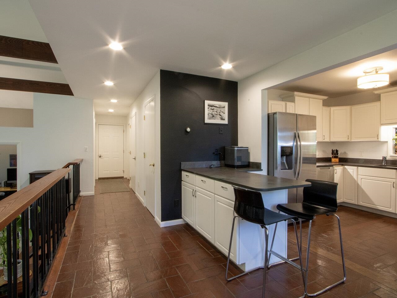 Centrally located kitchen