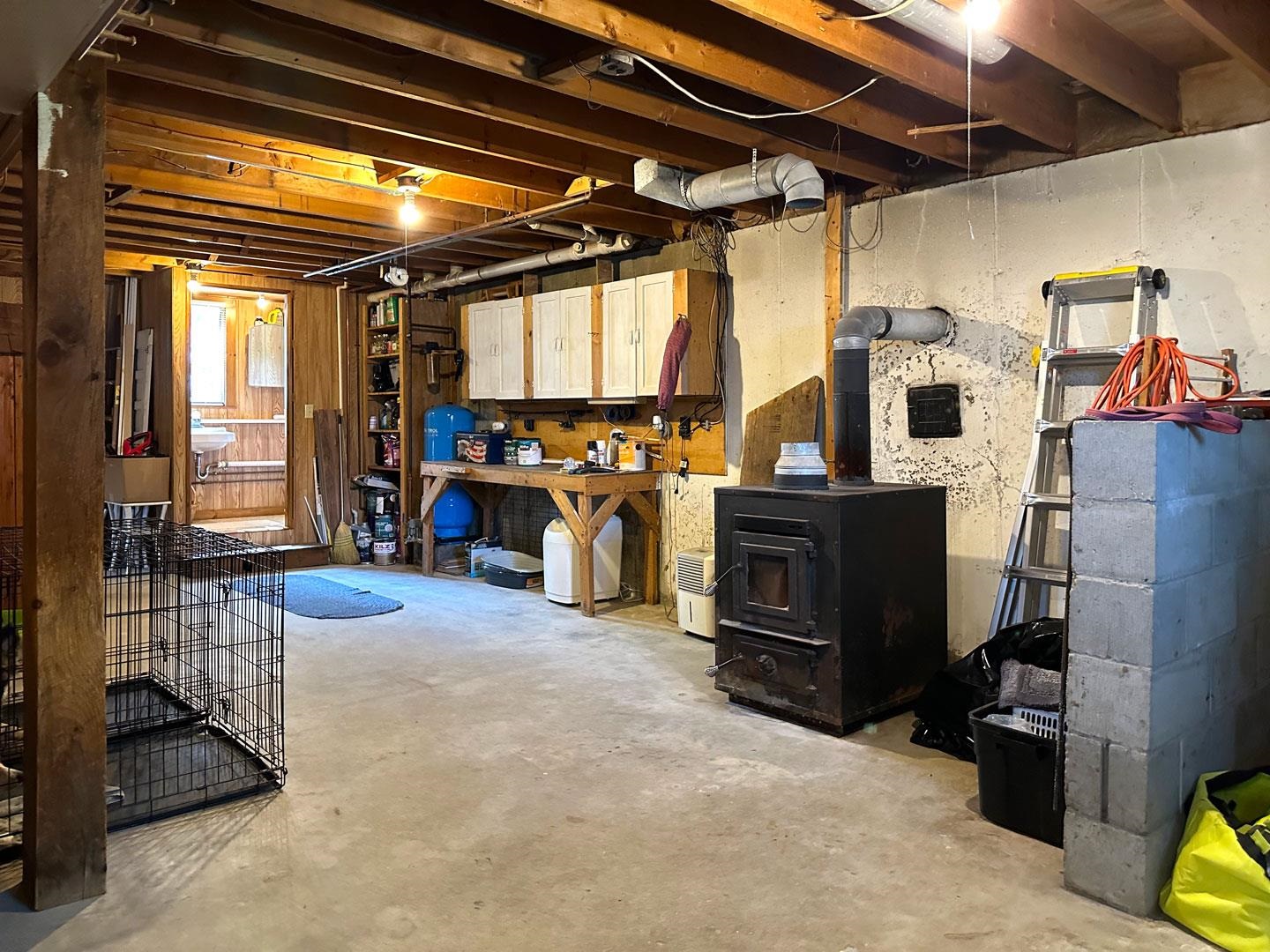 Basement to half-bath