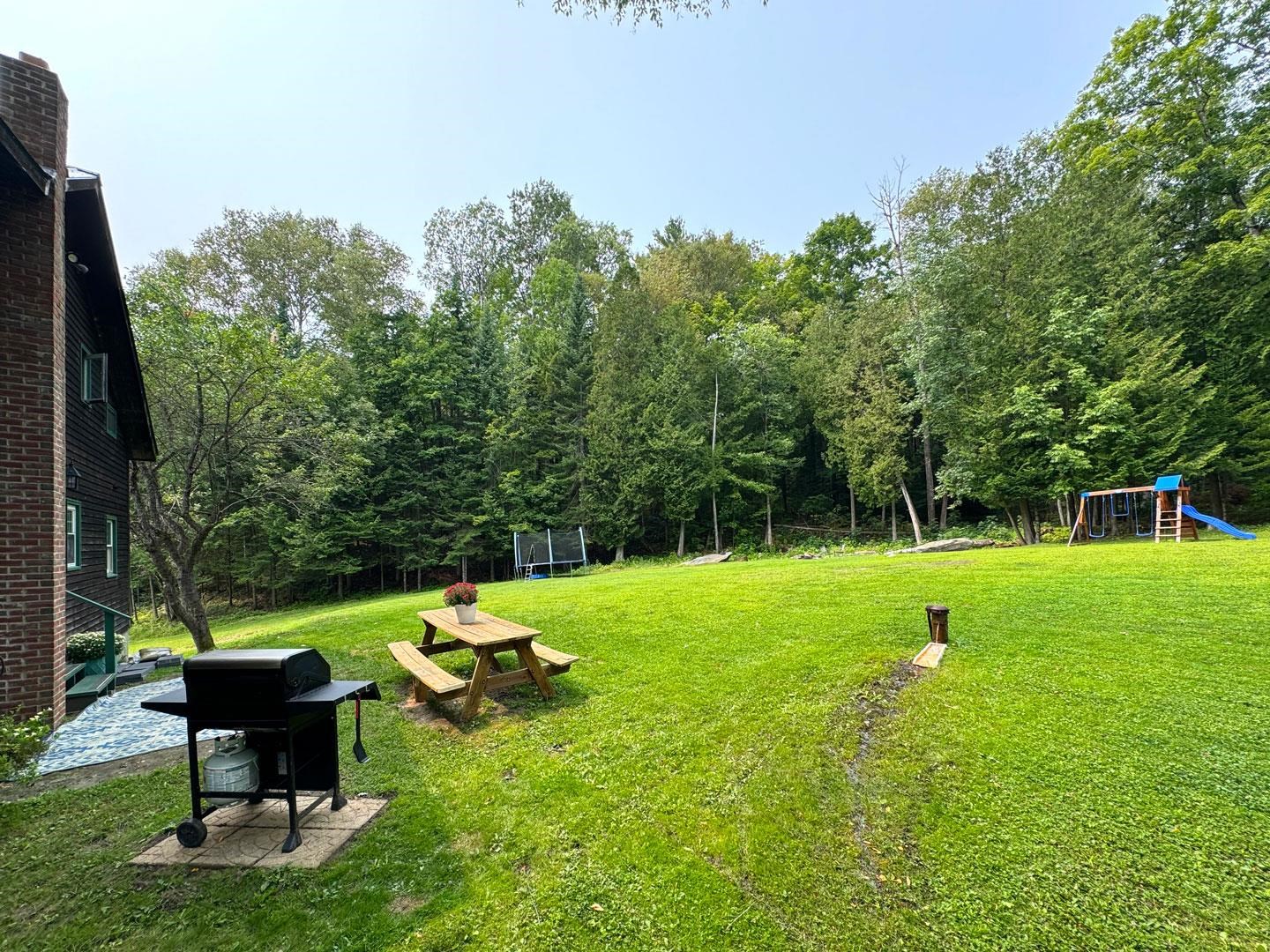 Large backyard on 1.2 acres of land