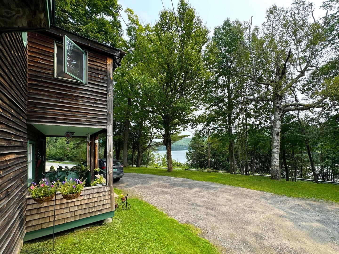 Driveway with Ewell Pond view