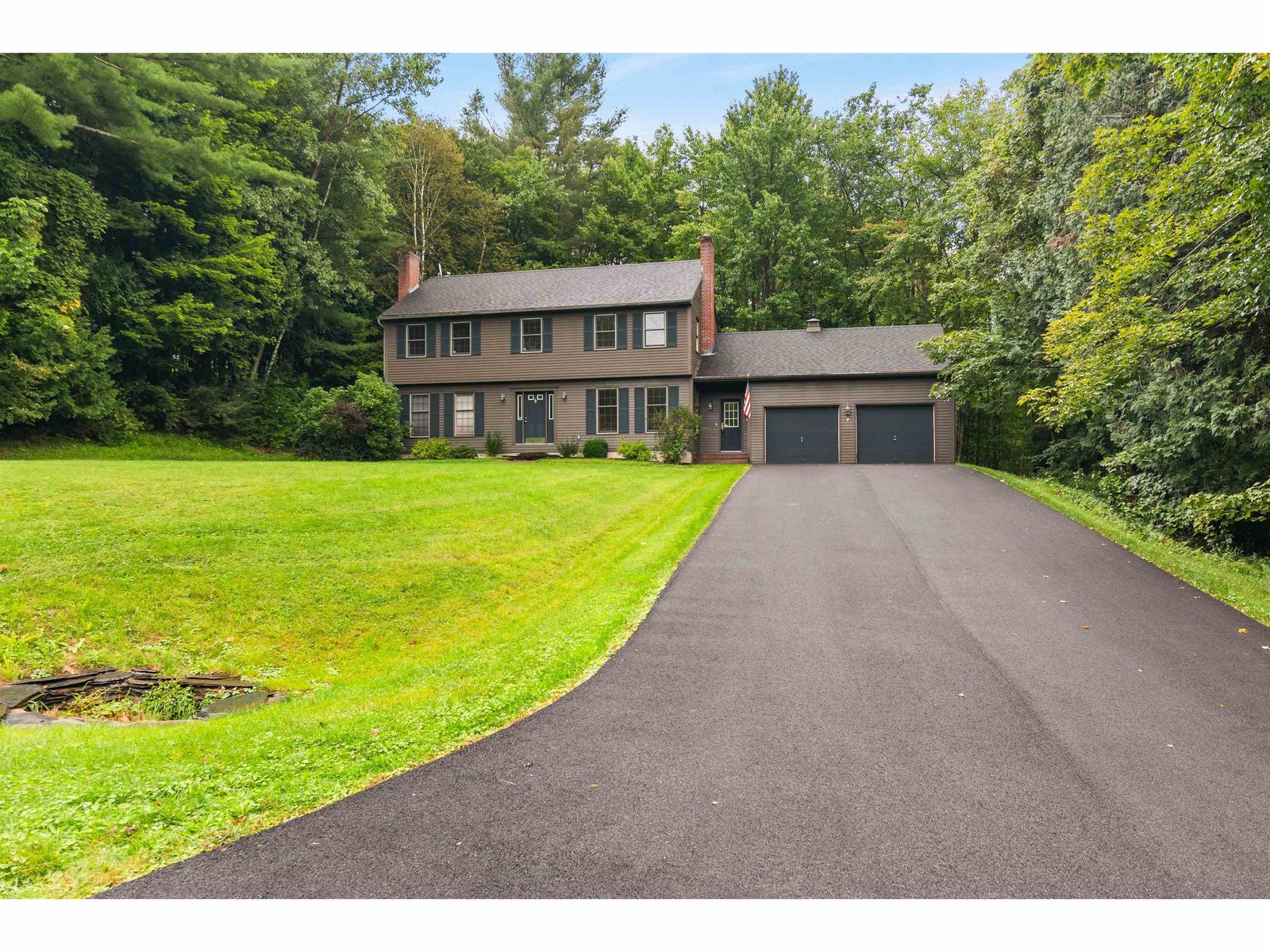 Newly paved driveway