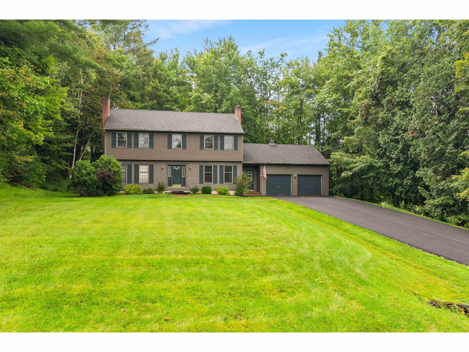 Expansive front lawn