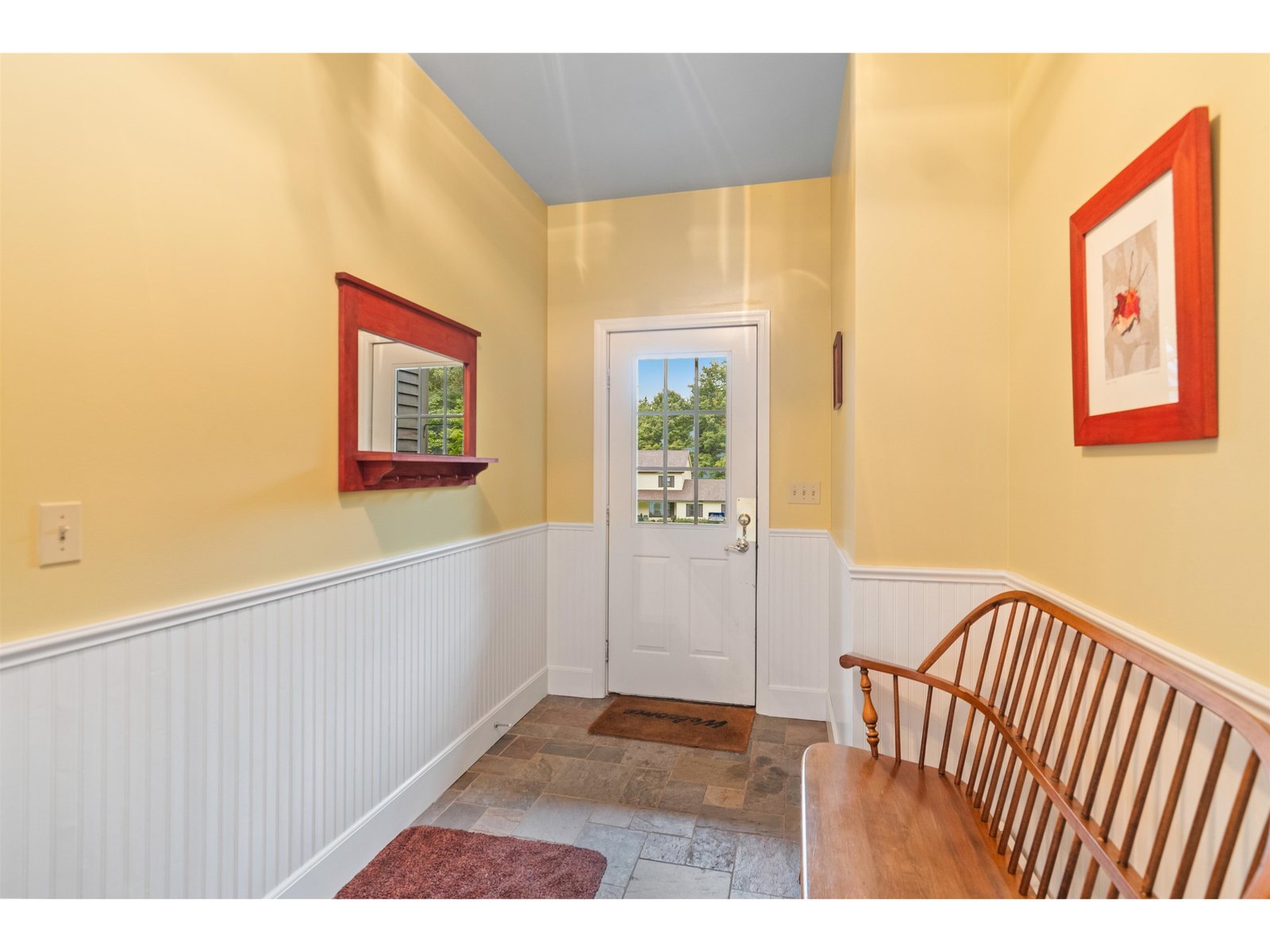 Mudroom with VT slate flooring