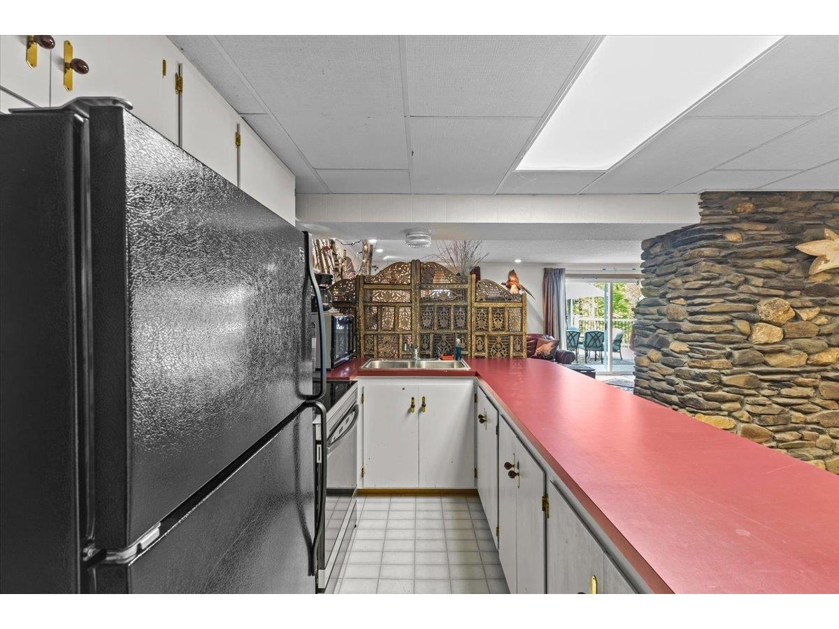 Kitchen in the finished basement