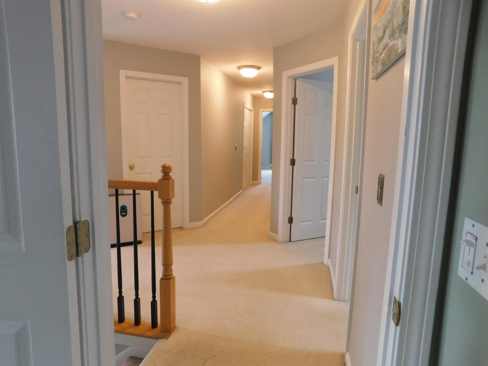 Shared bathroom on the upper level.