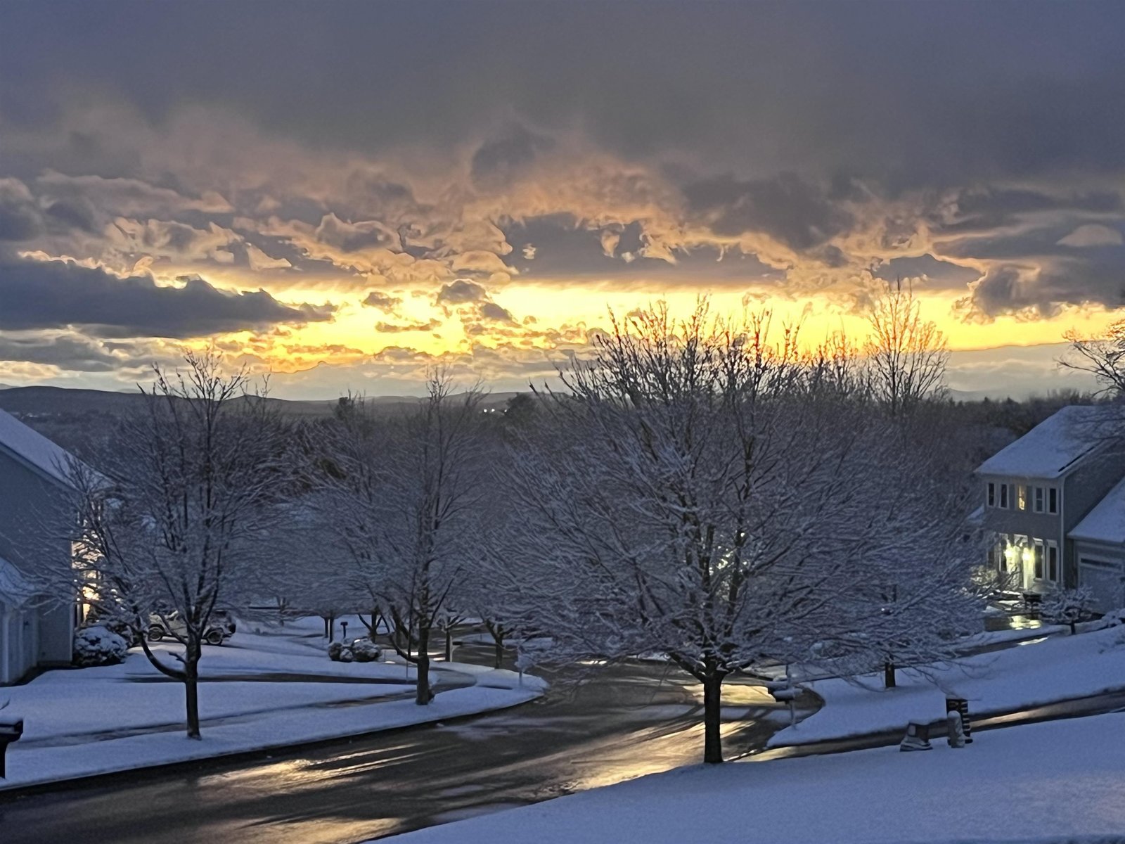 Perspective to the north from the top of the hill.