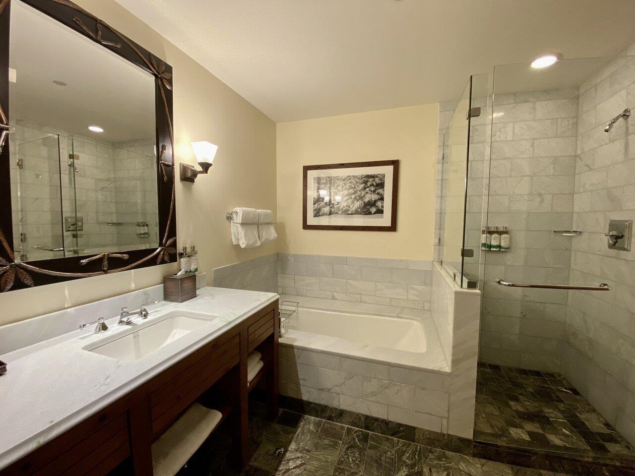 Marble Tub & Shower