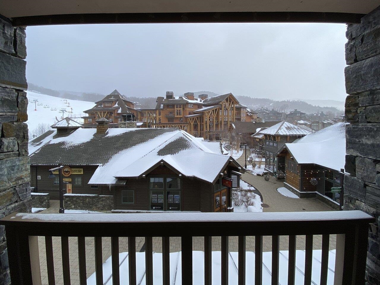 Balcony Overlooking Village