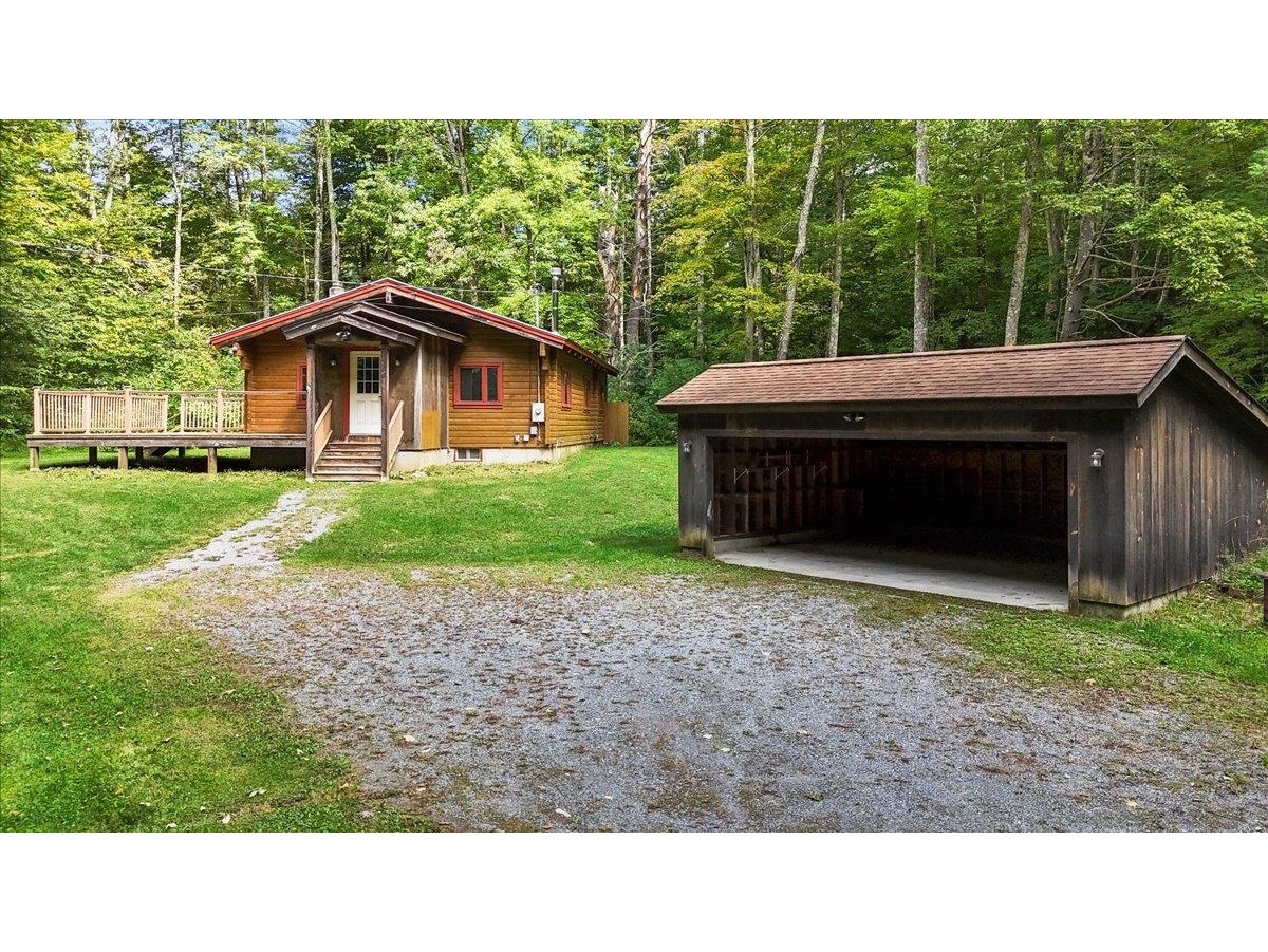 Two car large detached garage