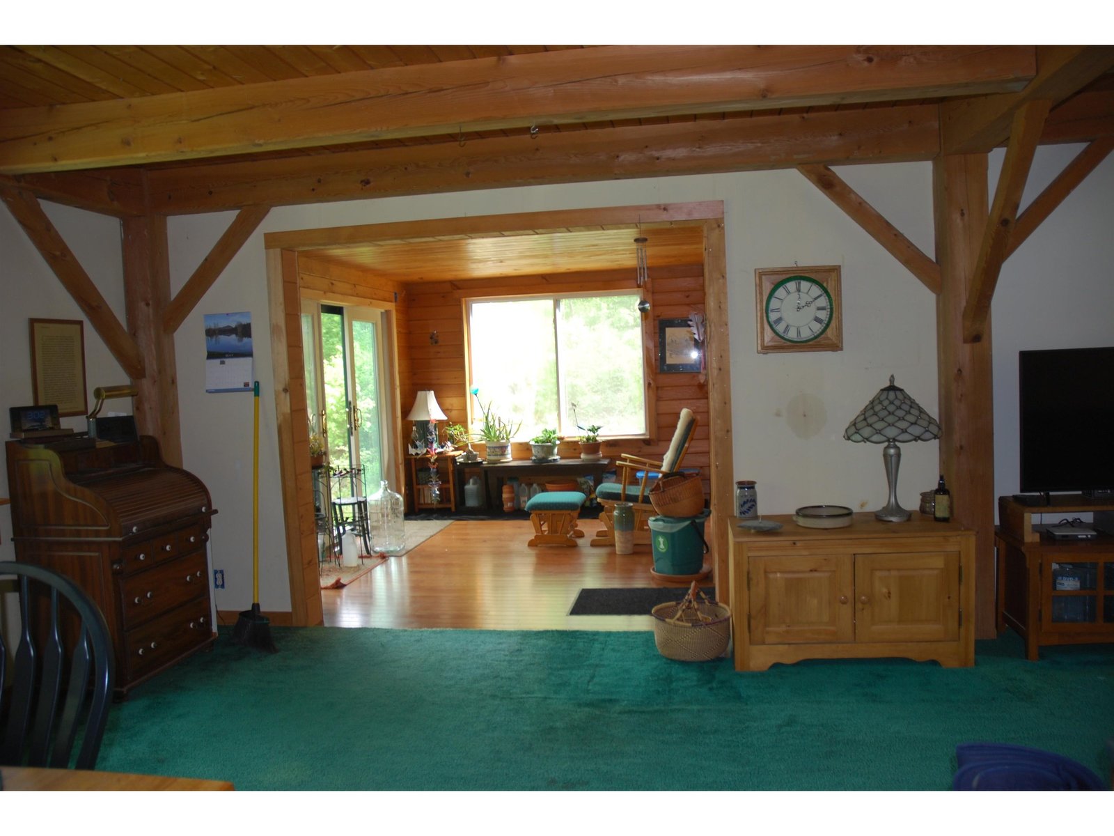 Dining area open to Sunroom.