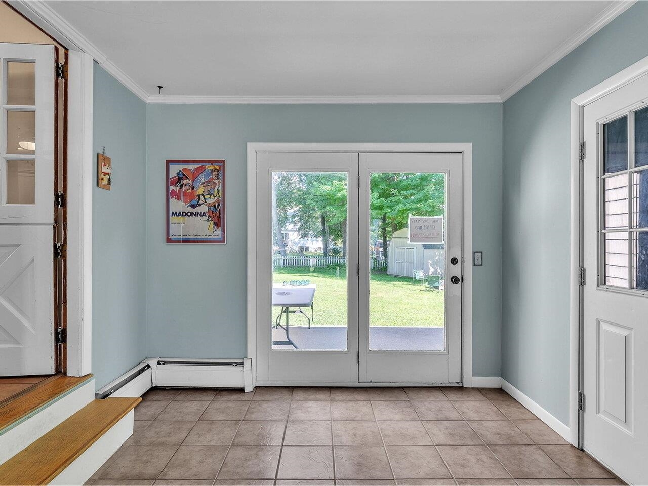 Mudroom to backyard