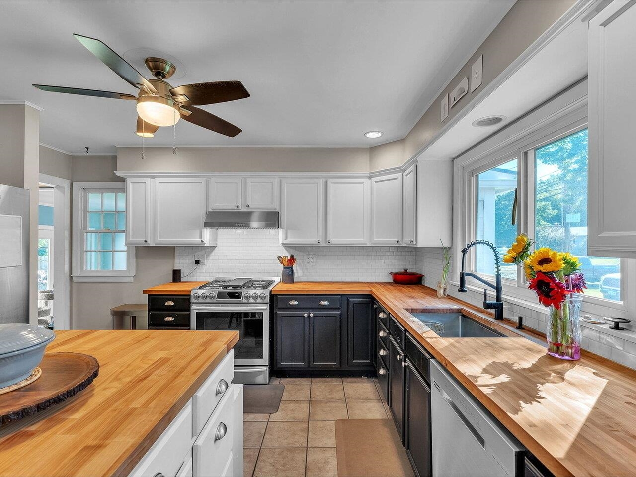 Kitchen, bright natural light