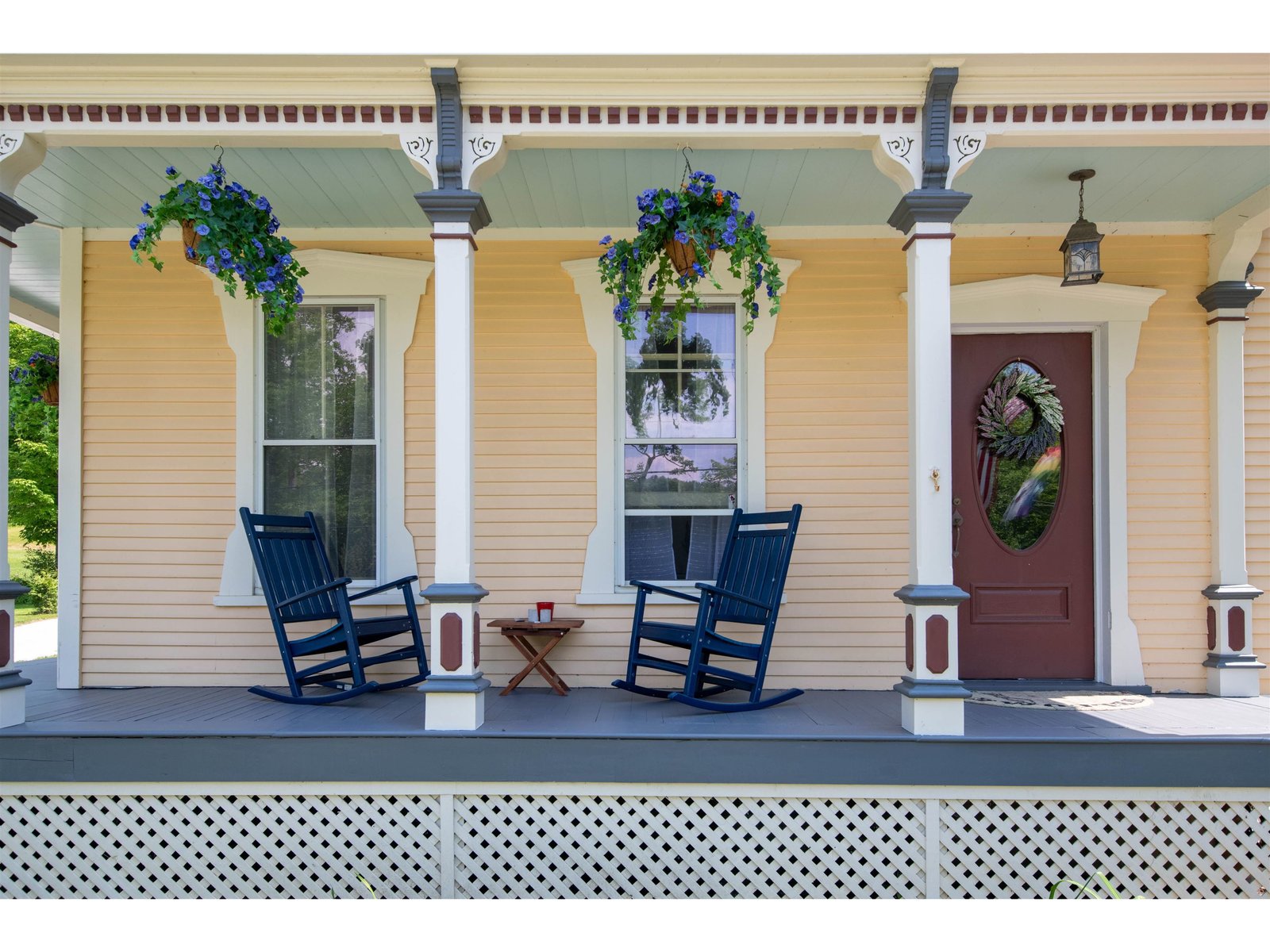 Covered porch for watching the world go by