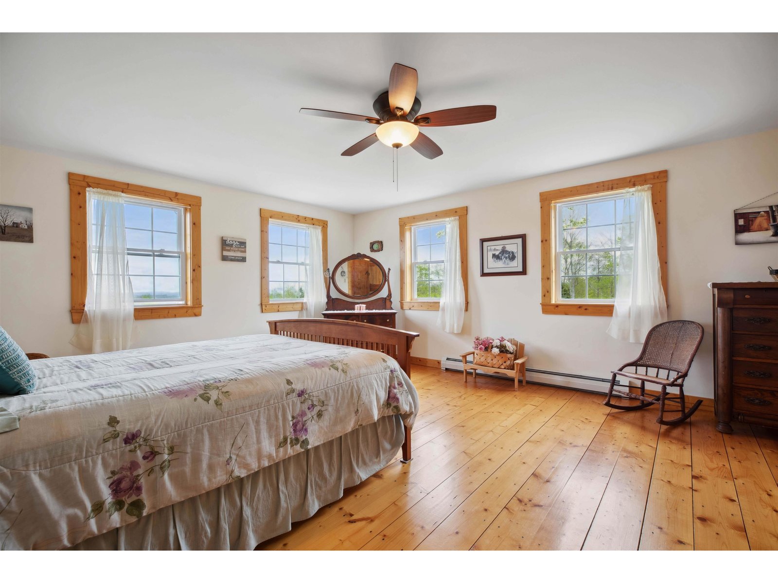 primary bedroom with walk in closet