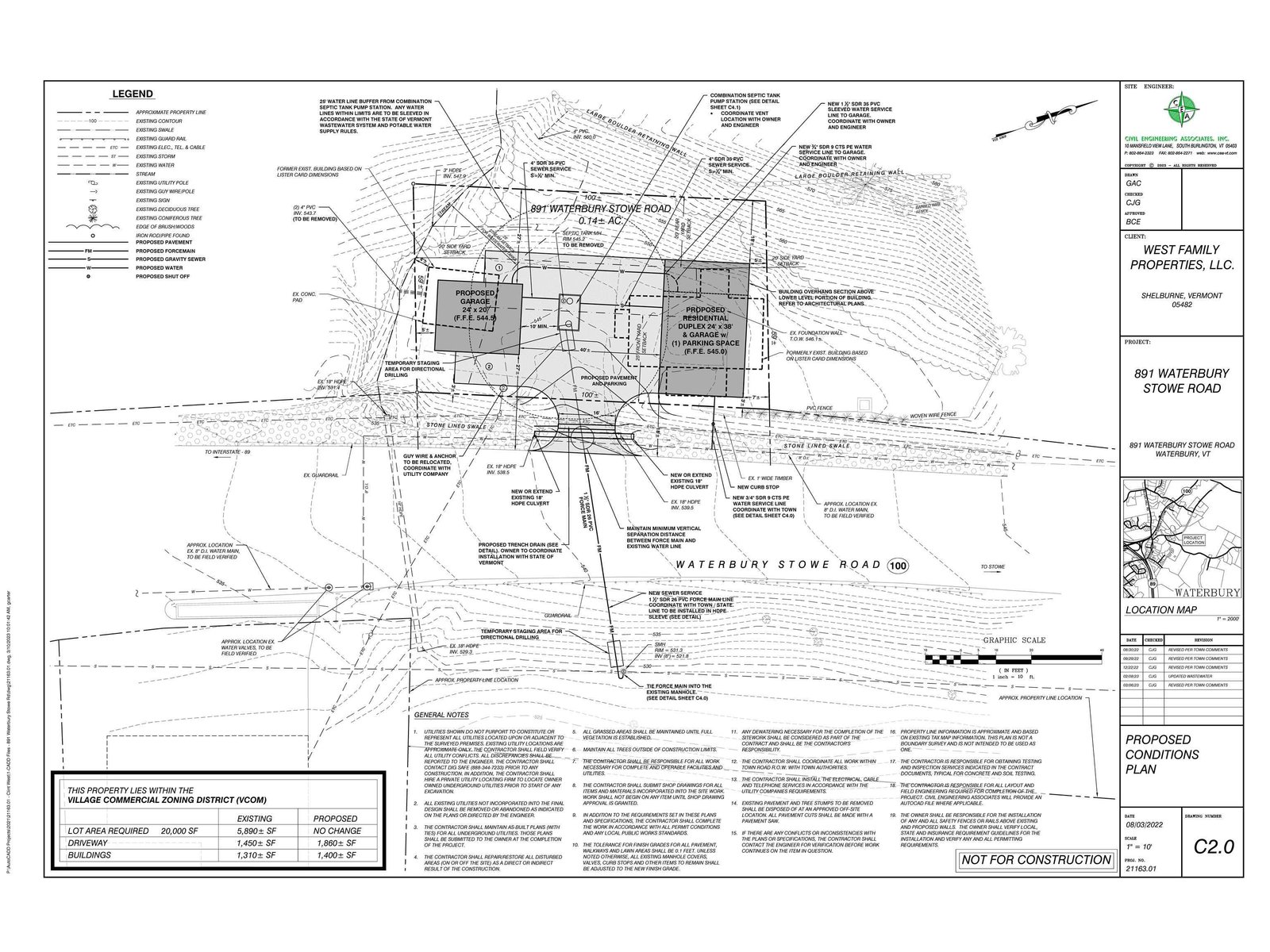 Approved plans...for construction by new owner