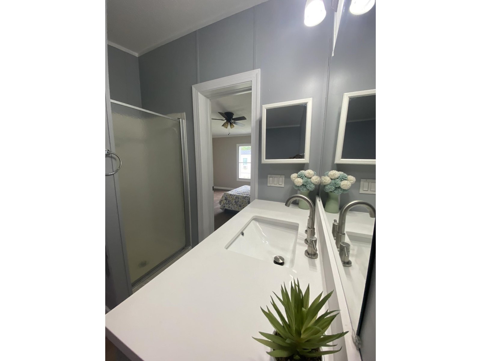 Master Bath with Shower and Soaking Tub