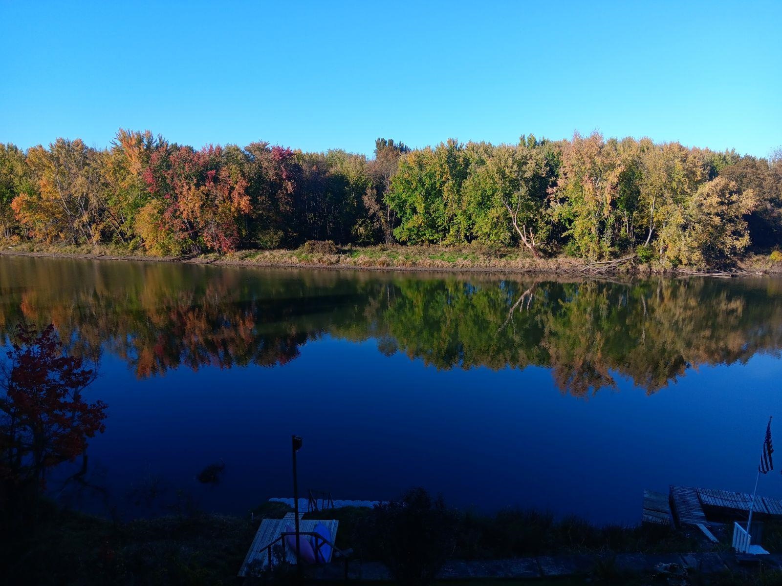 Fall 2024 to the north. Opposite side of the river is Colchester's preserved land.