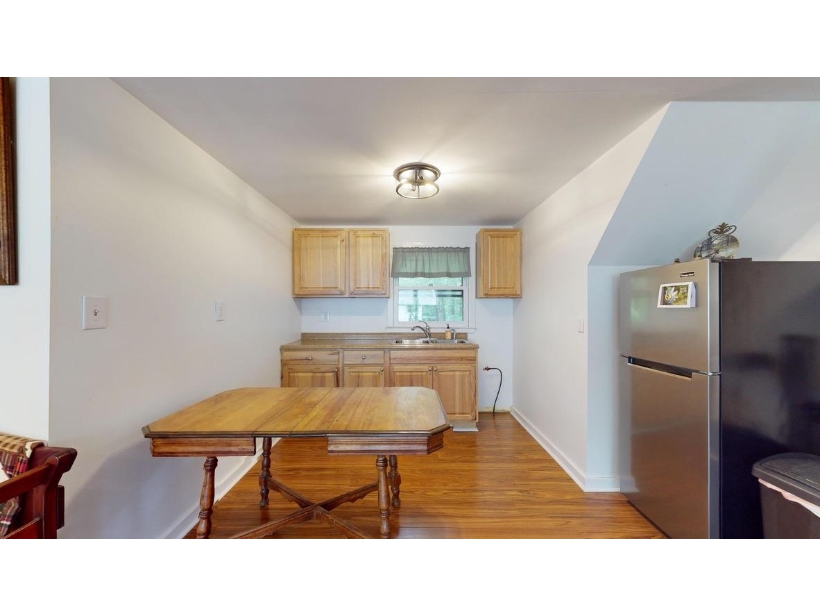 Kitchen area over garage