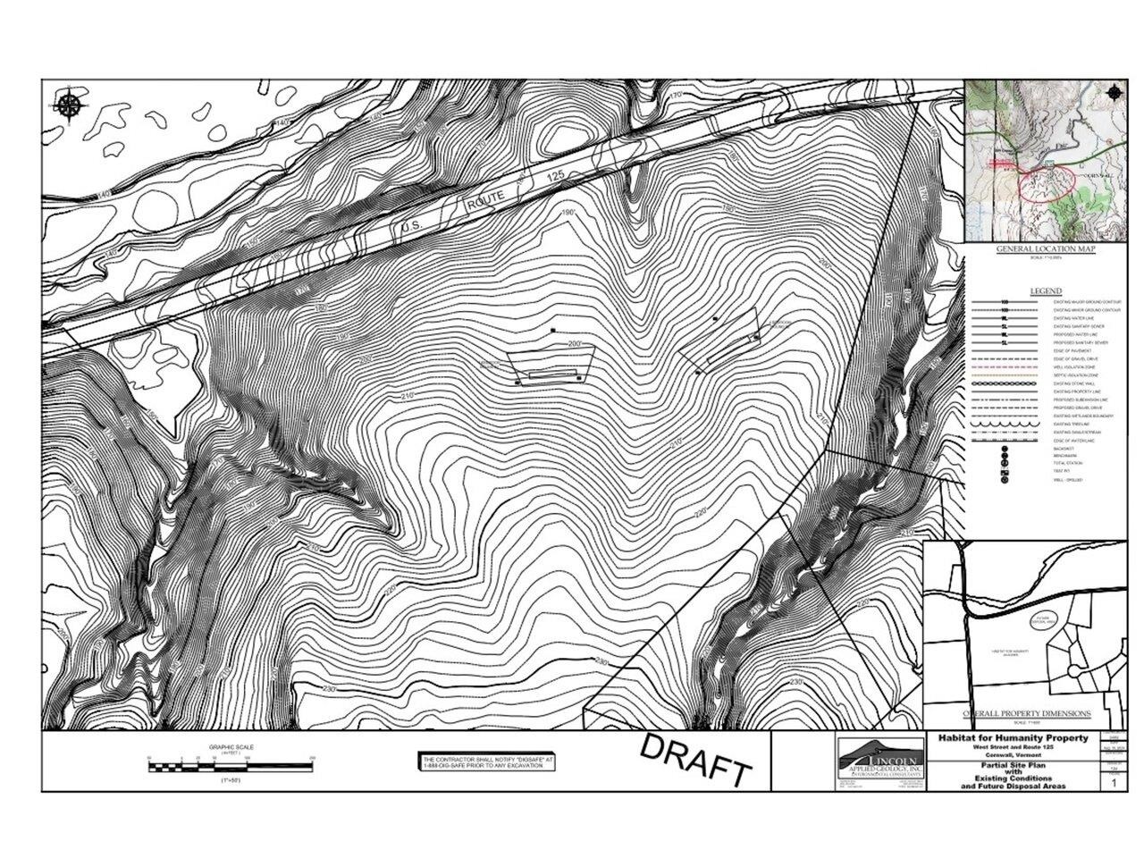 Proposed waste water sites